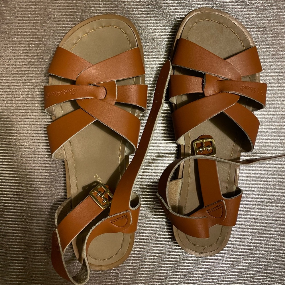 Salt Water Sandals by Hoy - Brown Strappy Sandals